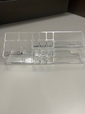 The Container Store Clear Acrylic Makeup & Desk Organizer - Transparent
